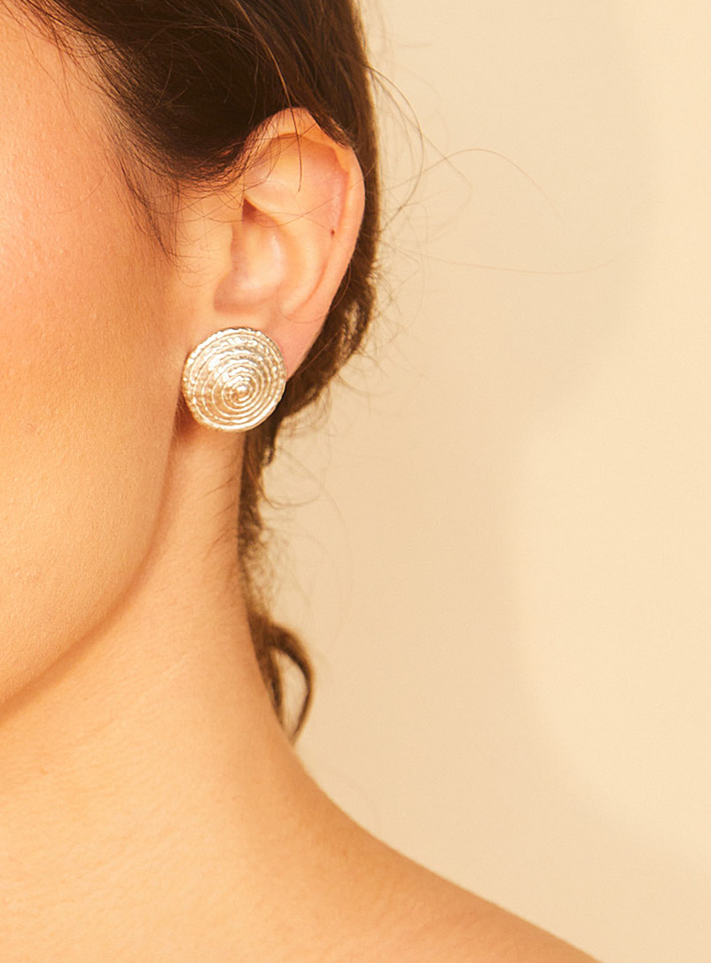 PAR ICI Jewellery Silver Conic earrings