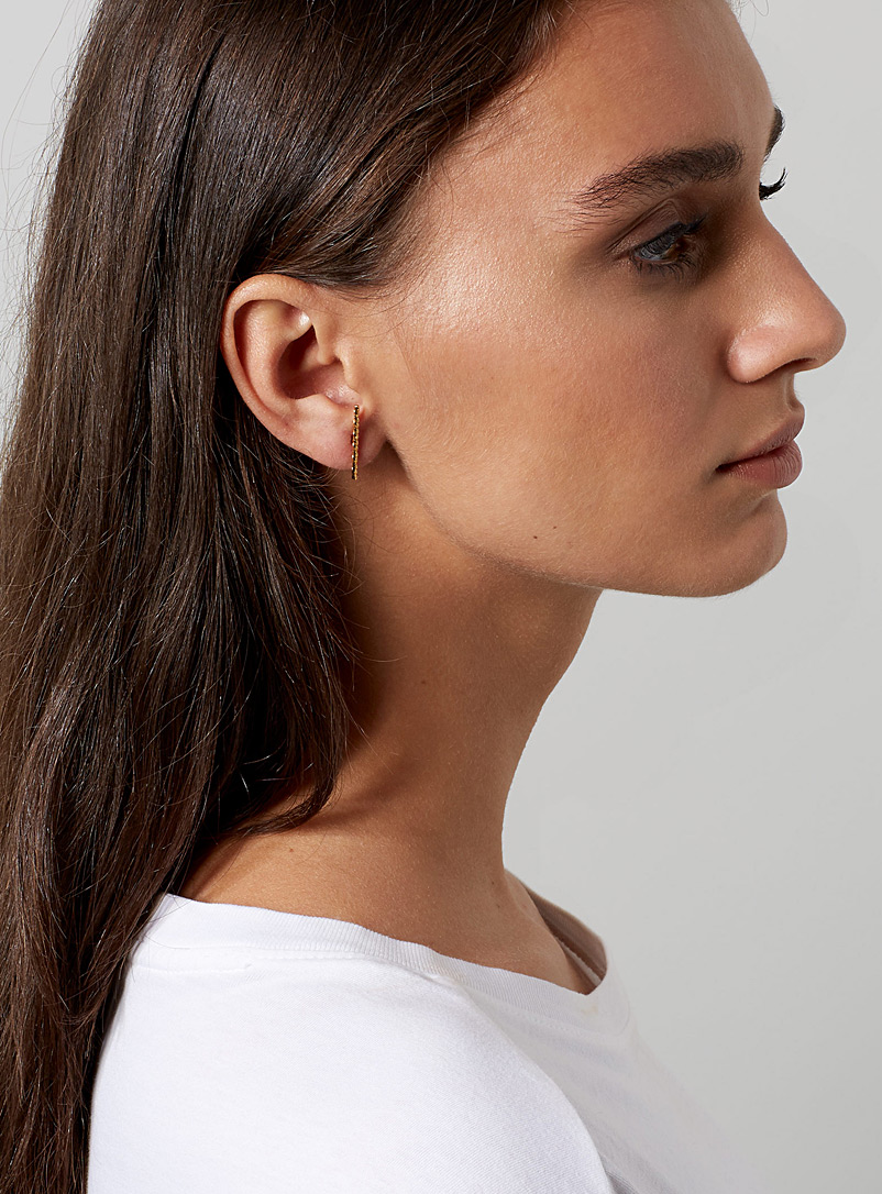 PAR ICI Jewellery: Les boucles d'oreilles torsadées Or