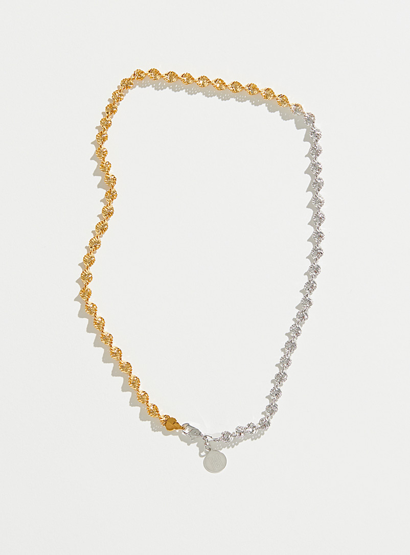 PAR ICI Jewellery: La chaîne torsadée bicolore Assorti