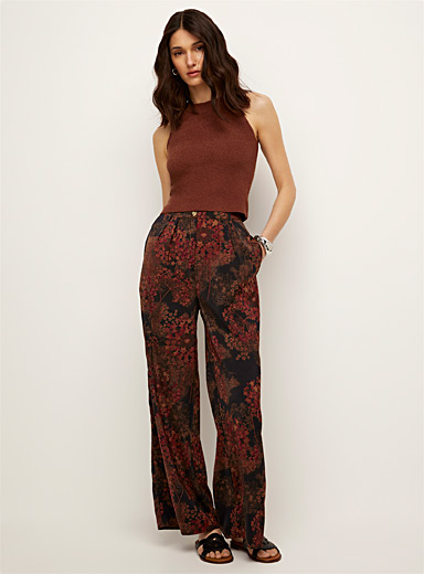 Thick knit ankle pant, Icône, Shop Women%u2019s Wide-Leg Pants Online in  Canada