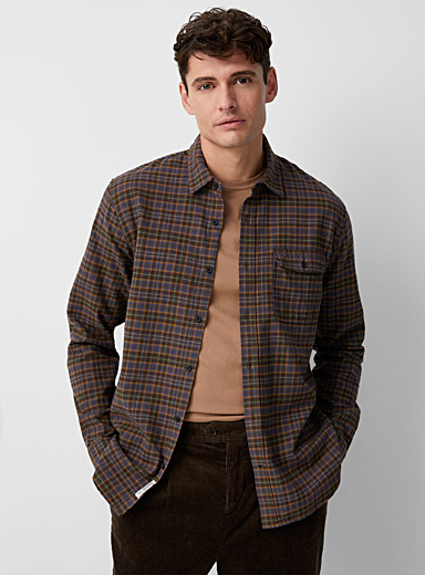 Eco-responsible flannel check shirt | Frank And Oak | Shop Men's Check ...