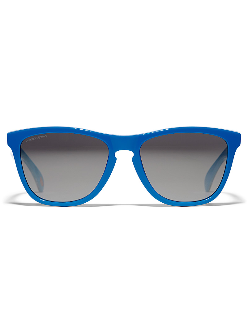 Oakley Blue Frogskins pop blue square sunglasses for men