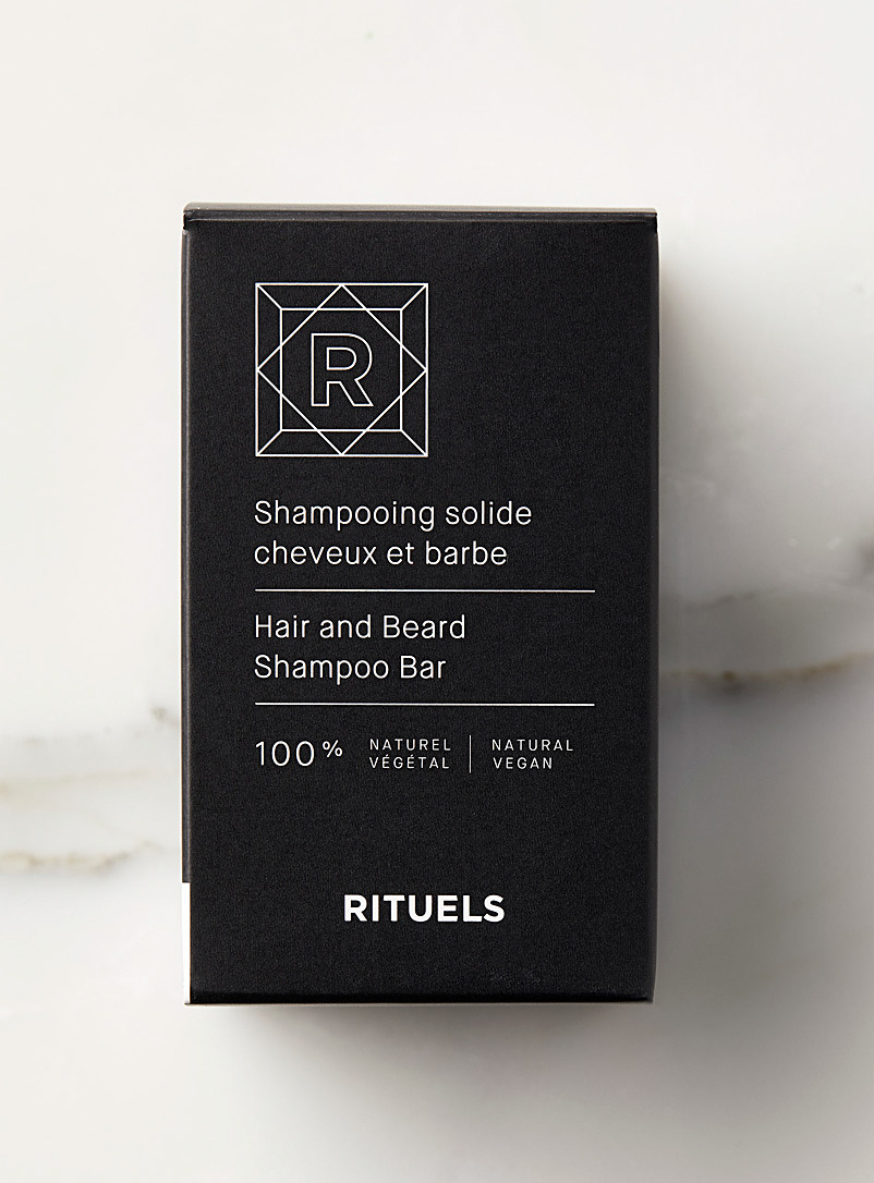 Rituels Black Hair and beard shampoo bar for men