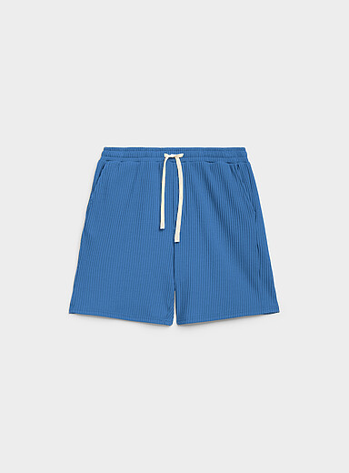 Le short tricot c&ocirc;tel&eacute; uni