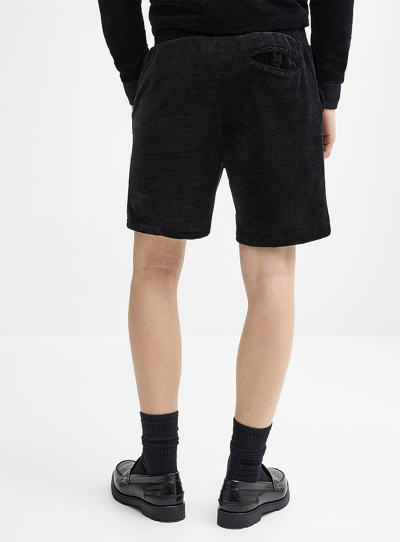 Super Massive Sand Solid chenille knit short for men