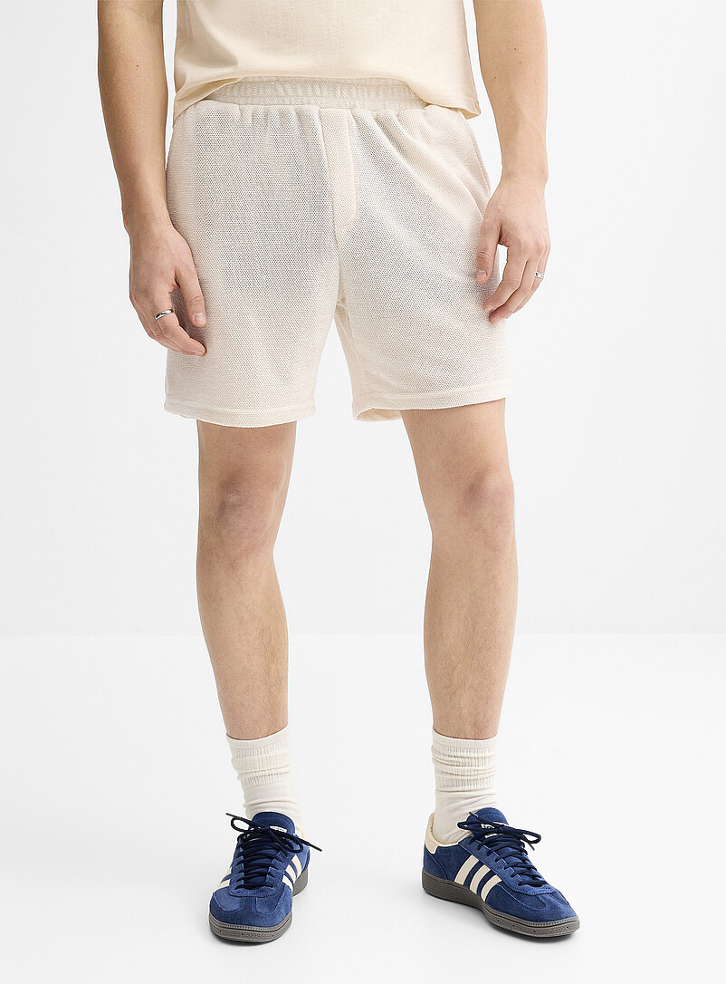 Super Massive Sand Solid chenille knit short for men