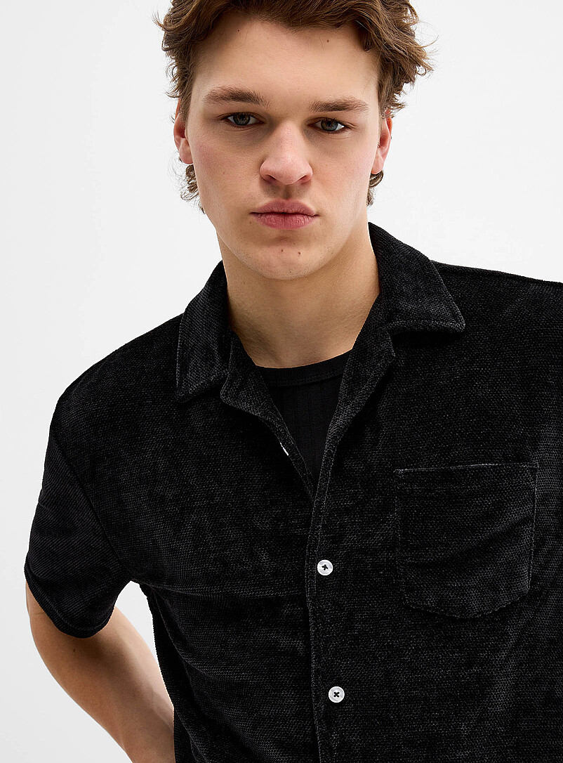 Solid chenille knit shirt product image 2