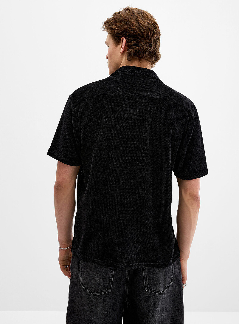 Solid chenille knit shirt product image 3
