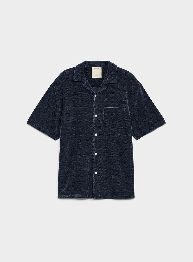 Solid Chenille Knit Shirt