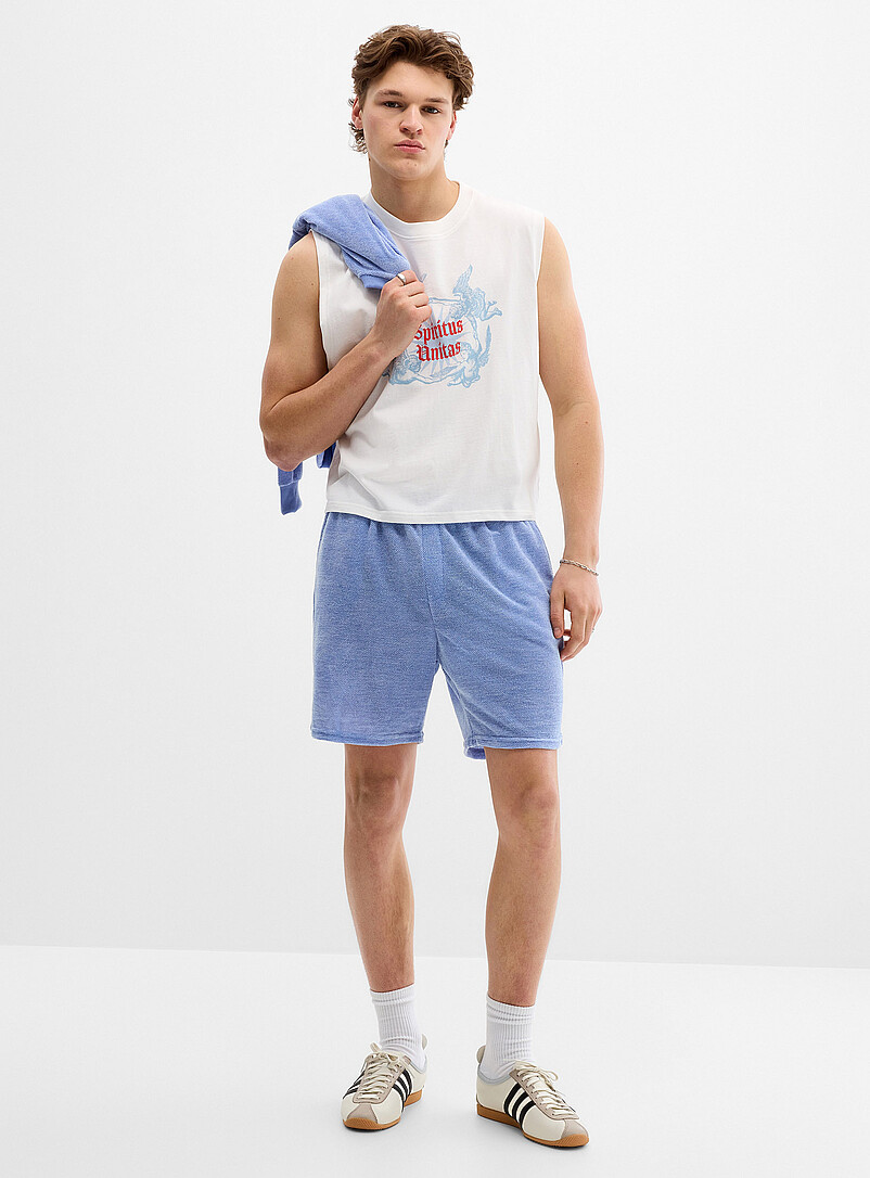 Solid chenille knit short product image (primary)