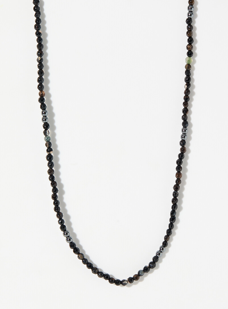Small Black Bead Necklace