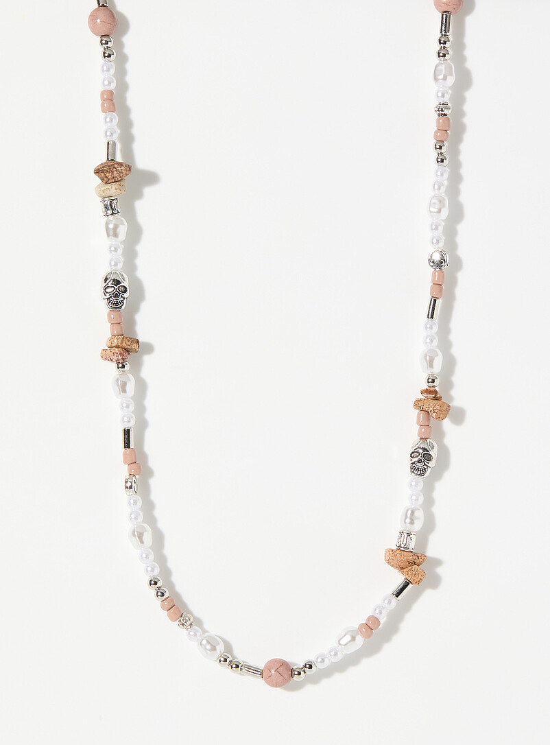 Pearl And Mixed Bead Necklace