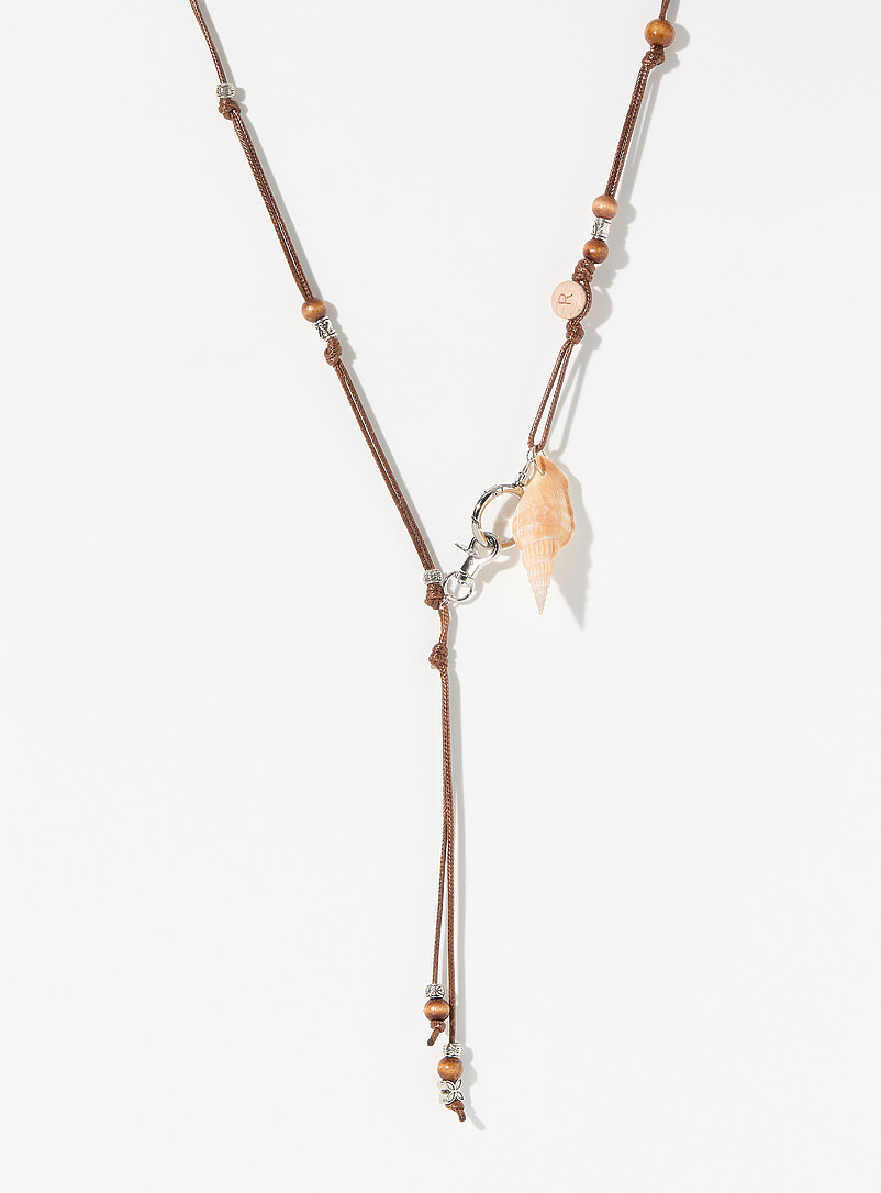 XL shell pendant necklace product image (primary)