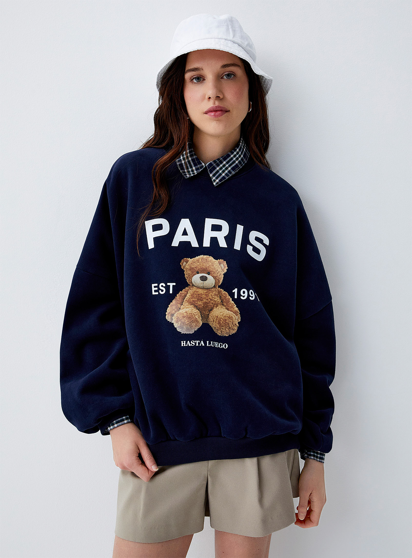Twik Paris Teddy Sweatshirt In Blue