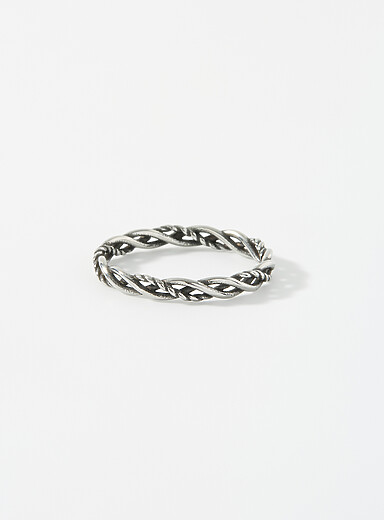 Bracelet Tressé Et Bague En Argent 925 Pour Homme – Fait Main, Idéal Cadeau