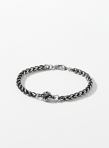 Le bracelet maille palmier petite croix