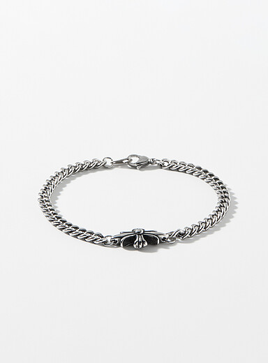 Le bracelet maille gourmette croix