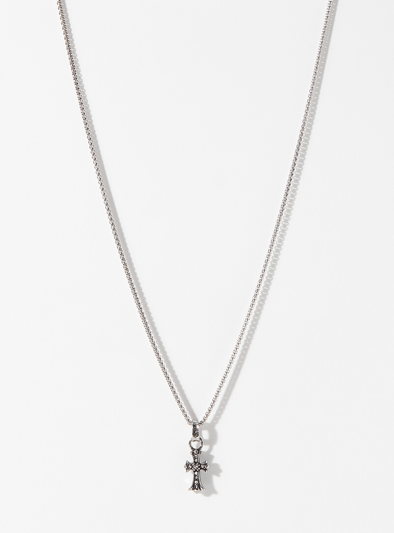 Gothic cross pendant necklace product image (primary)