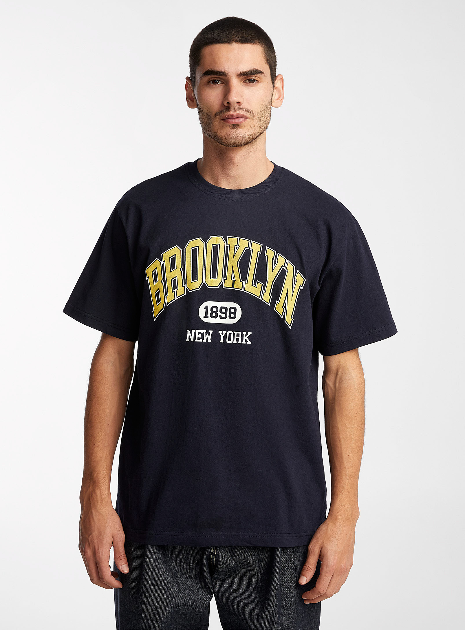 Le 31 Brooklyn T-shirt In Navy/midnight Blue