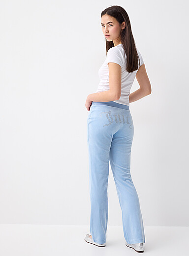 Diamond logo velvet pant