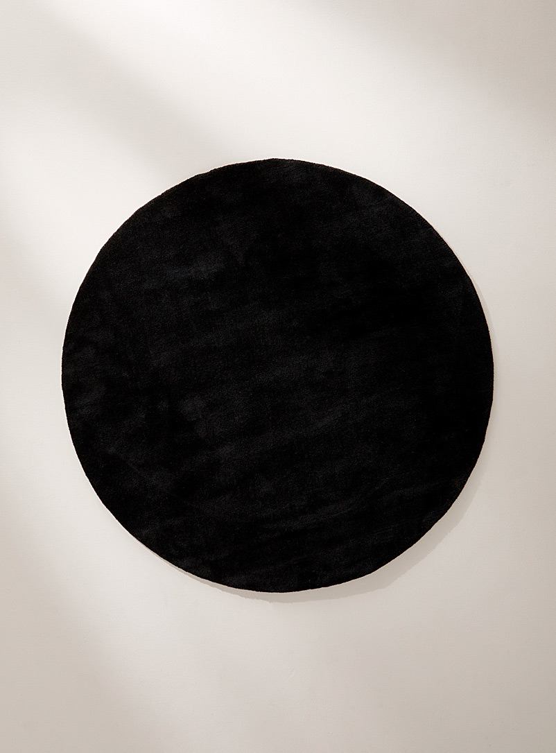 Simons Maison Black Tufted wool round rug See available sizes
