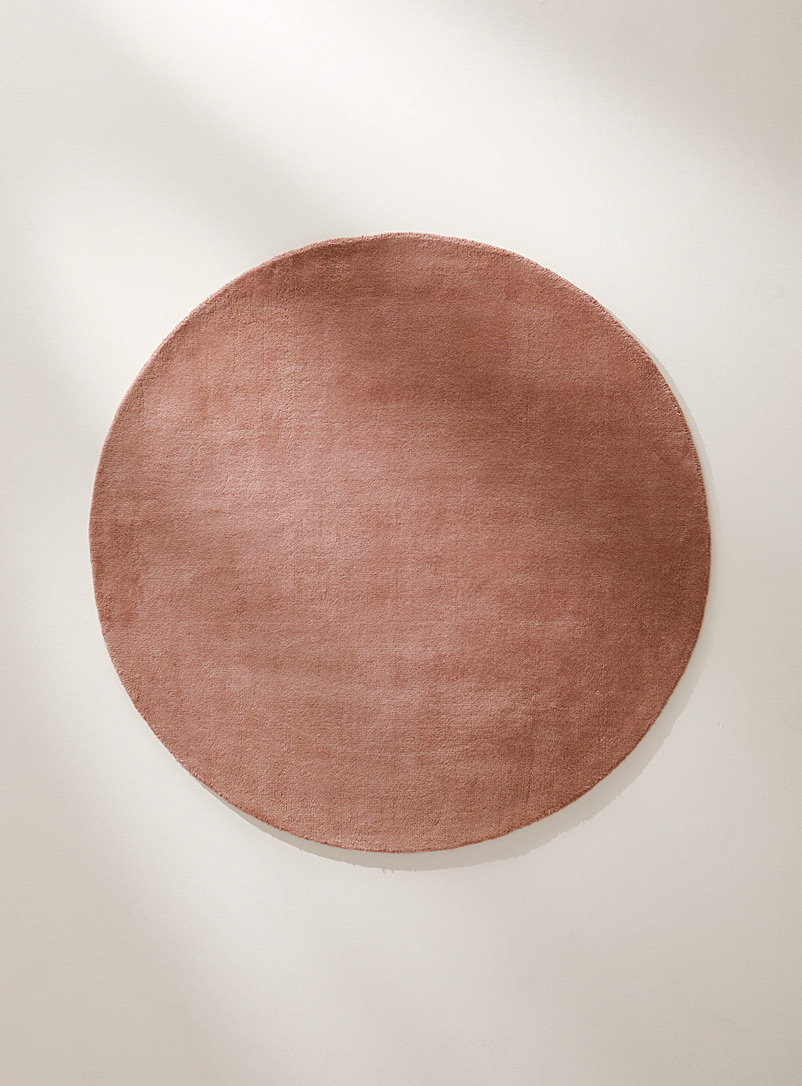 Simons Maison Dusky Pink Tufted wool round rug See available sizes