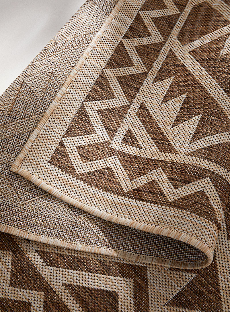 Simons Maison: Le tapis int&eacute;rieur et ext&eacute;rieur g&eacute;om&eacute;trie naturelle Voir nos formats offerts Ivoire - Beige cr&egrave;me