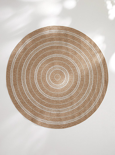 Simons Maison: Le tapis int&eacute;rieur et ext&eacute;rieur cernes rustiques Blanc