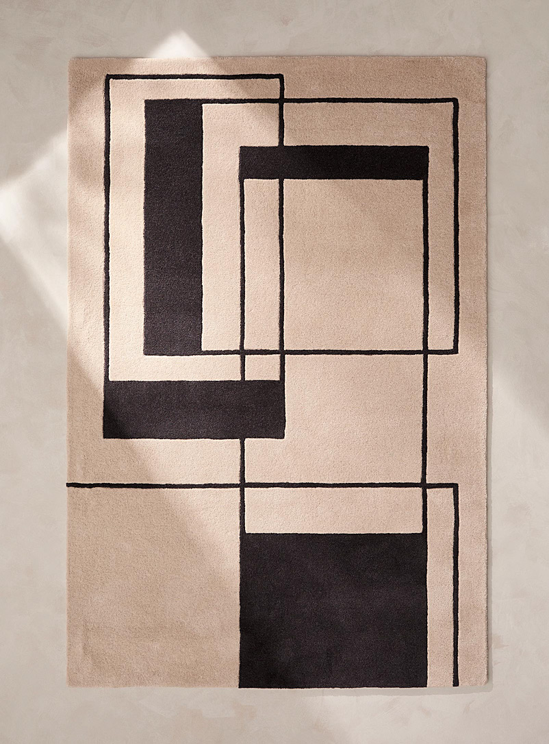 Creative Graphics Rugs Graphic lines artisanal rug See available sizes | Simons Maison | | Simons