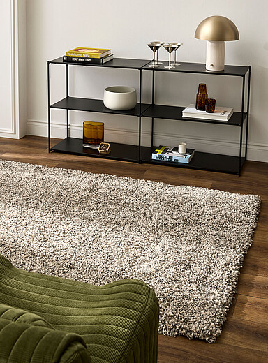 Simons Maison Patterned Grey High-pile shag rug See available sizes