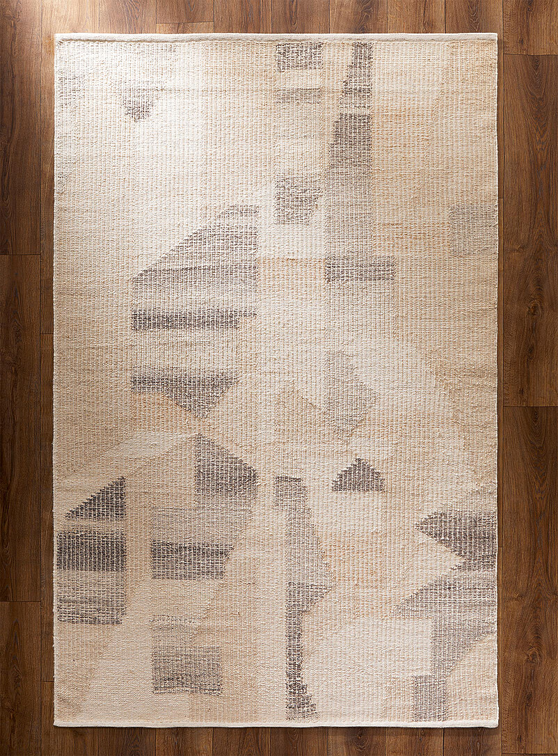 Random geometry artisanal rug See available sizes | Simons Maison ...