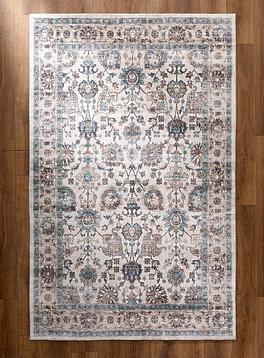 Simons Maison: Le tapis motifs antiques Voir nos formats offerts Blanc &agrave; motifs