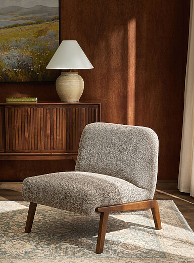 Simons Maison: La chaise grise accent bois Zion Gris