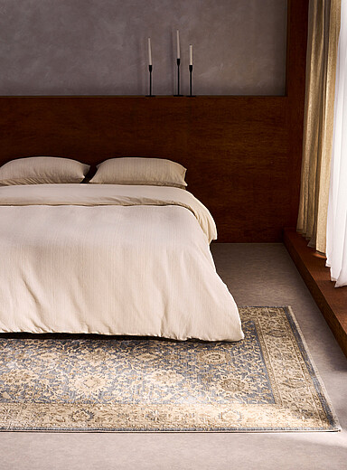Simons Maison Patterned Blue Ancient floral ornaments rug See available sizes