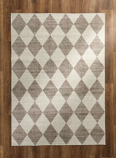 Simons Maison: Le tapis losanges accent Voir nos formats offerts Taupe