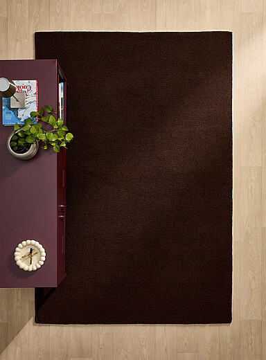 Le tapis artisanal uni pure laine Voir nos formats offerts