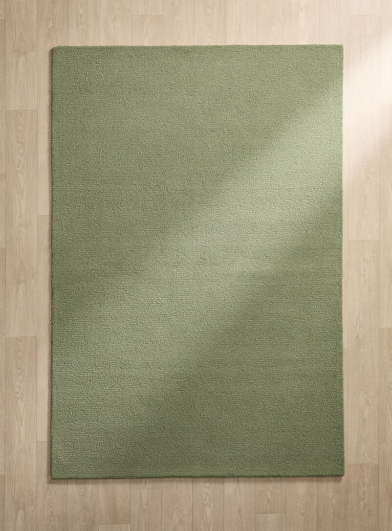 Simons Maison: Le tapis artisanal uni pure laine Voir nos formats offerts Miel - Chameau