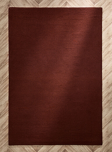 Le tapis artisanal uni pure laine Voir nos formats offerts