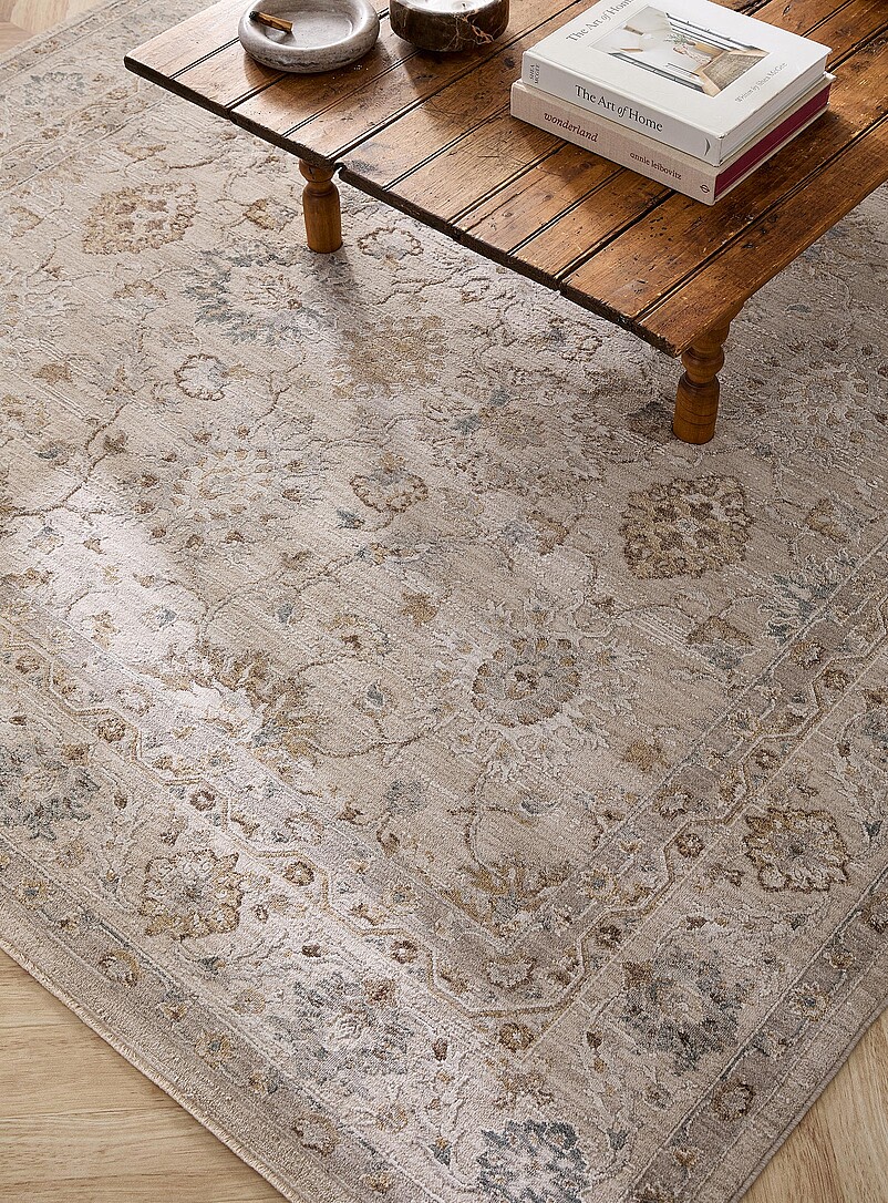 Simons Maison: Le tapis floraison opulente Voir nos formats offerts Gris &agrave; motifs