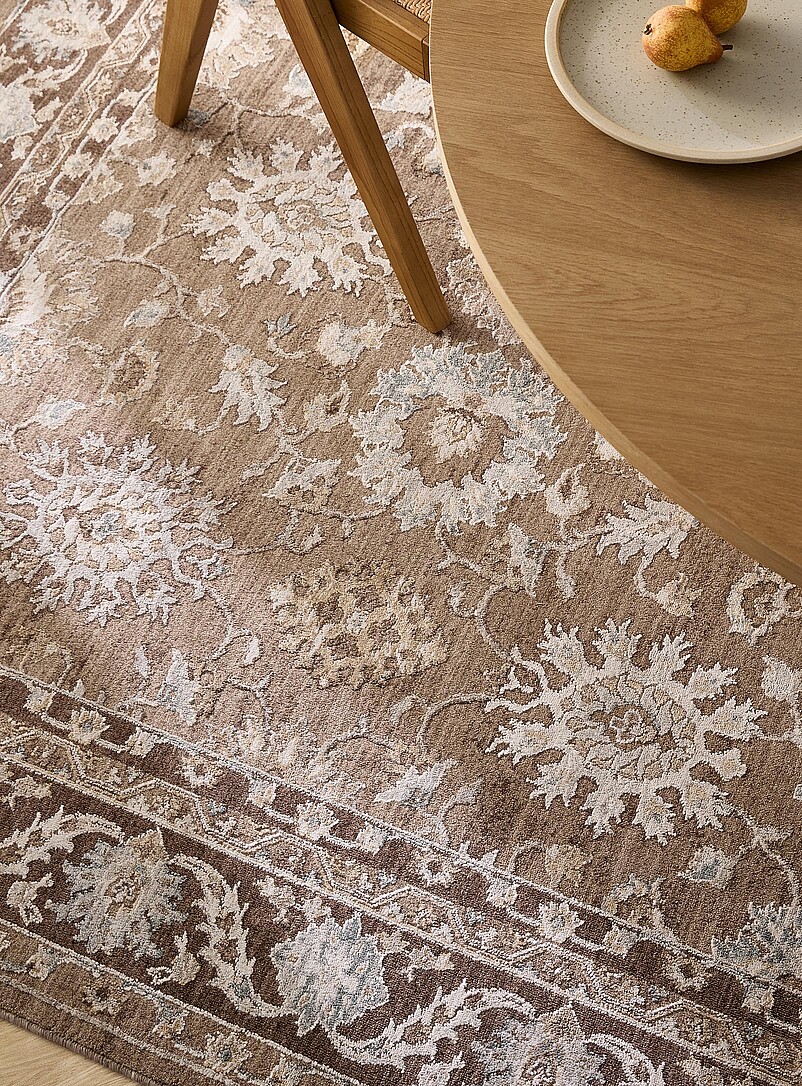 Simons Maison: Le tapis floraison opulente Voir nos formats offerts Gris &agrave; motifs