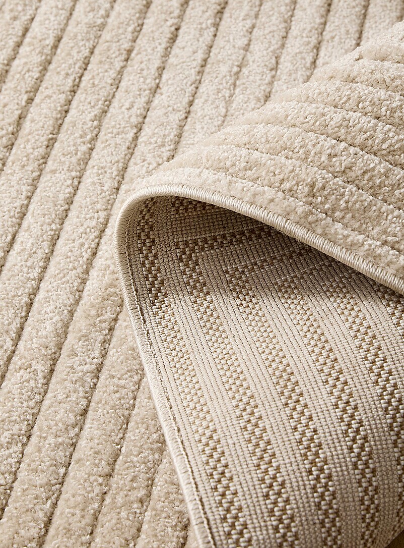 Simons Maison White Embossed labyrinth effect rug See available sizes