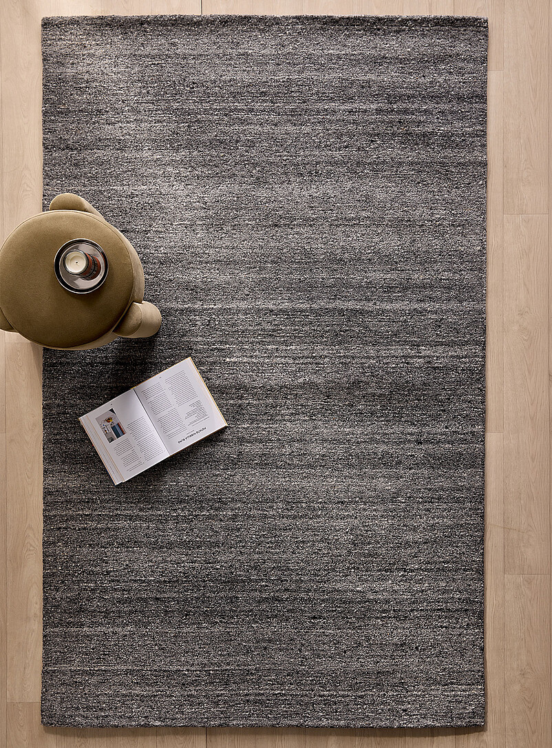 Shades of grey handcrafted shag rug See available sizes | Simons Maison ...