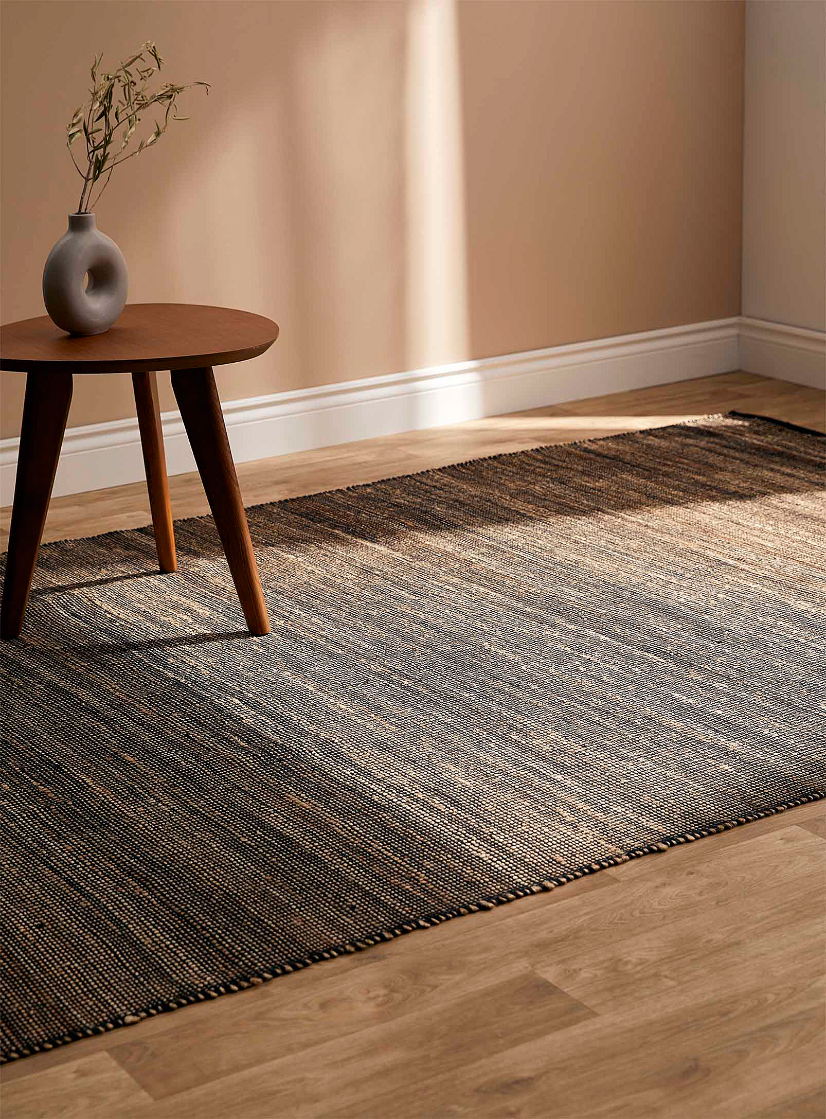 Simons Maison Two-tone Textured Rug See Available Sizes In Patterned Black