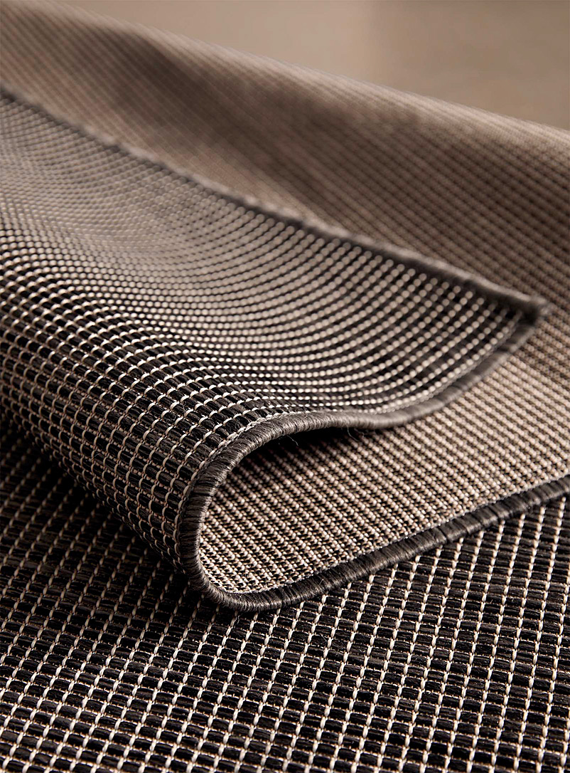Checkered texture indoor-outdoor rug See available sizes product image 2