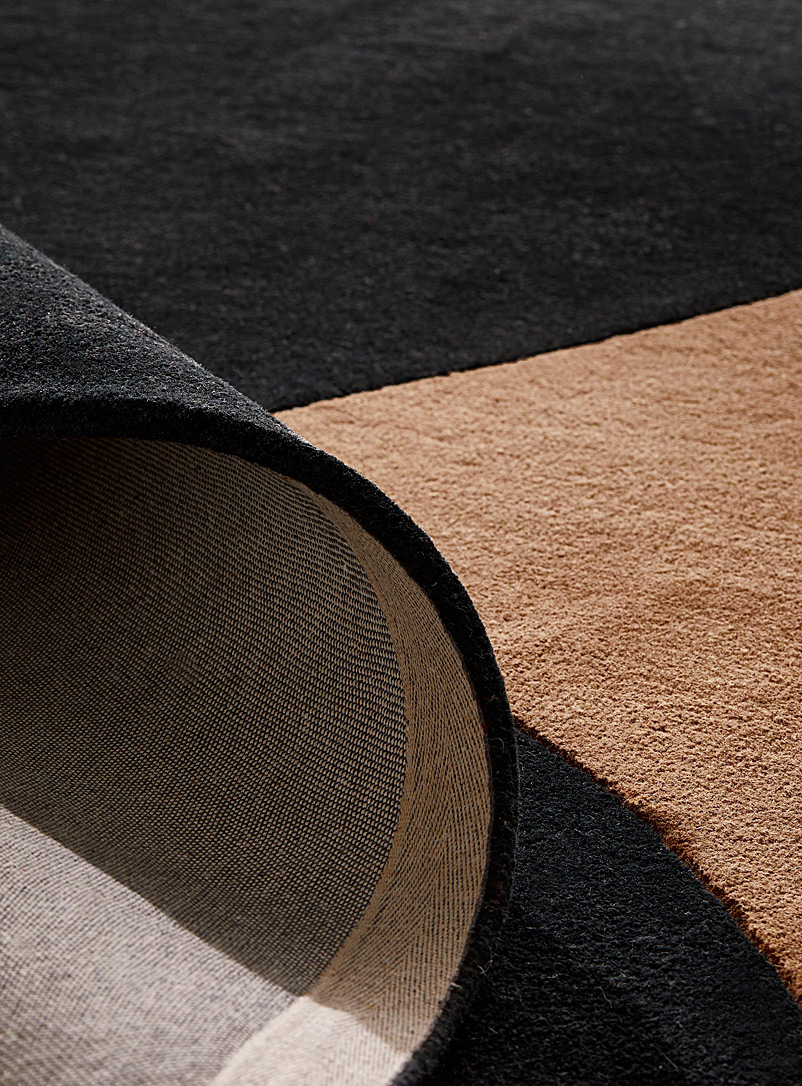 Two-tone abstraction rug See available sizes product image 2