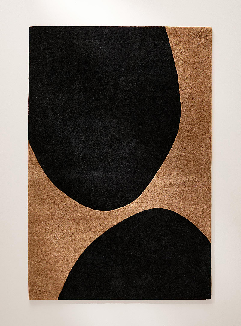 Two-tone abstraction rug See available sizes product image 3