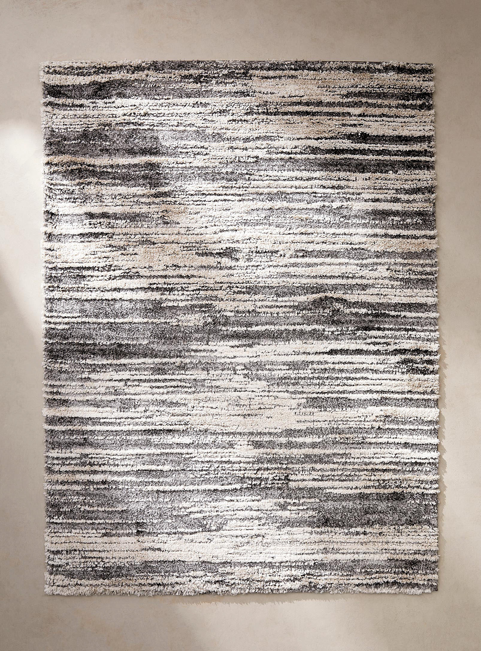 Simons Maison Sedimentary Rock Shag Rug See Available Sizes In Patterned Grey