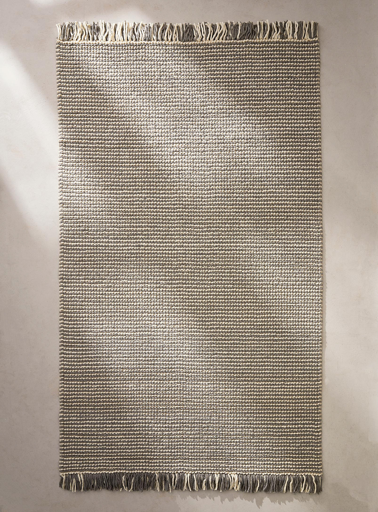 Simons Maison Two-tone Artisanal Rug See Available Sizes In Light Grey
