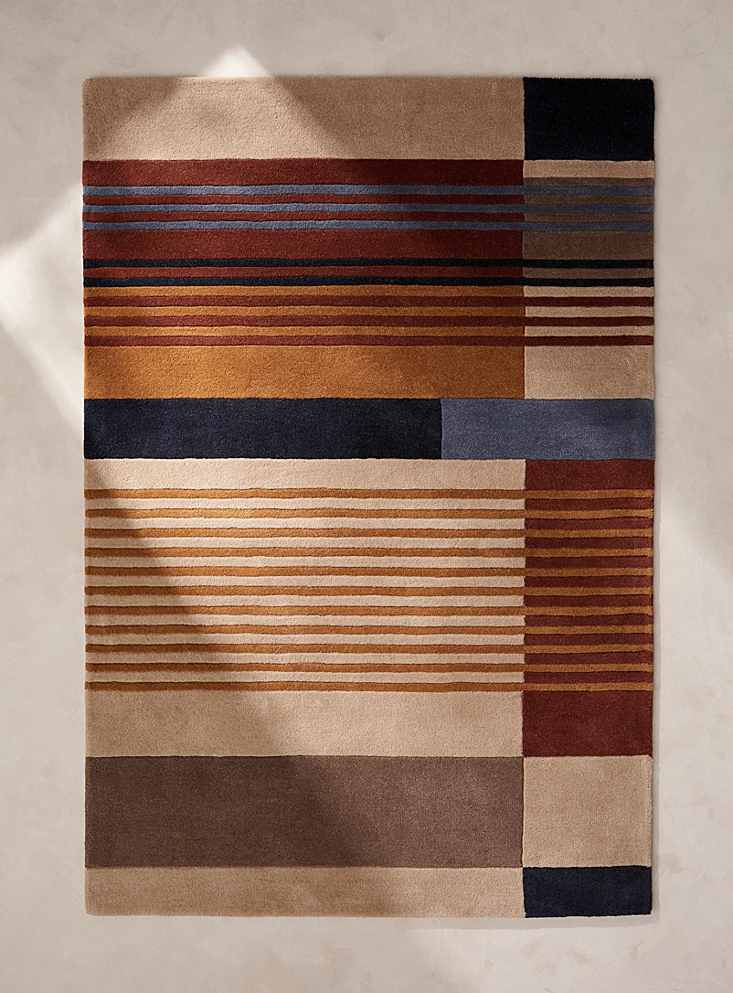 Colourful Stripes Artisanal Rug See Available Sizes