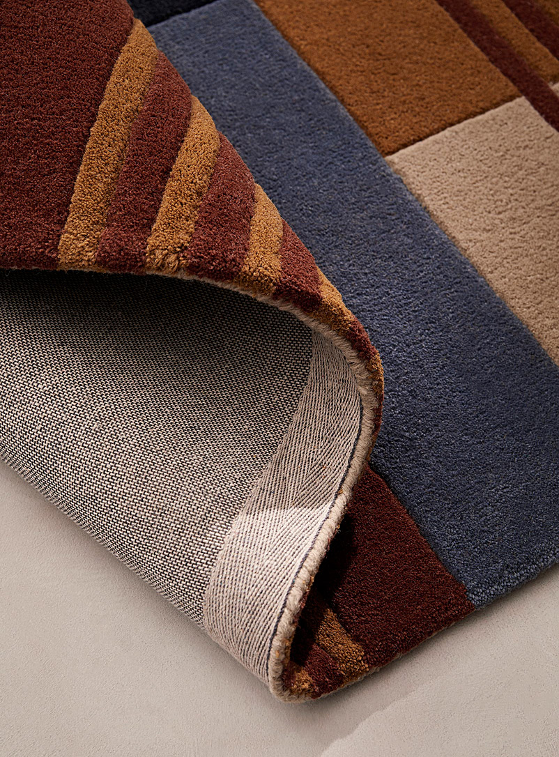 Colourful stripes artisanal rug See available sizes product image 2